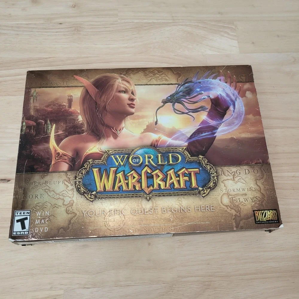 World of‎ Warcraft PC Game DVD Set w/ Beginner's Guide 2004-2013